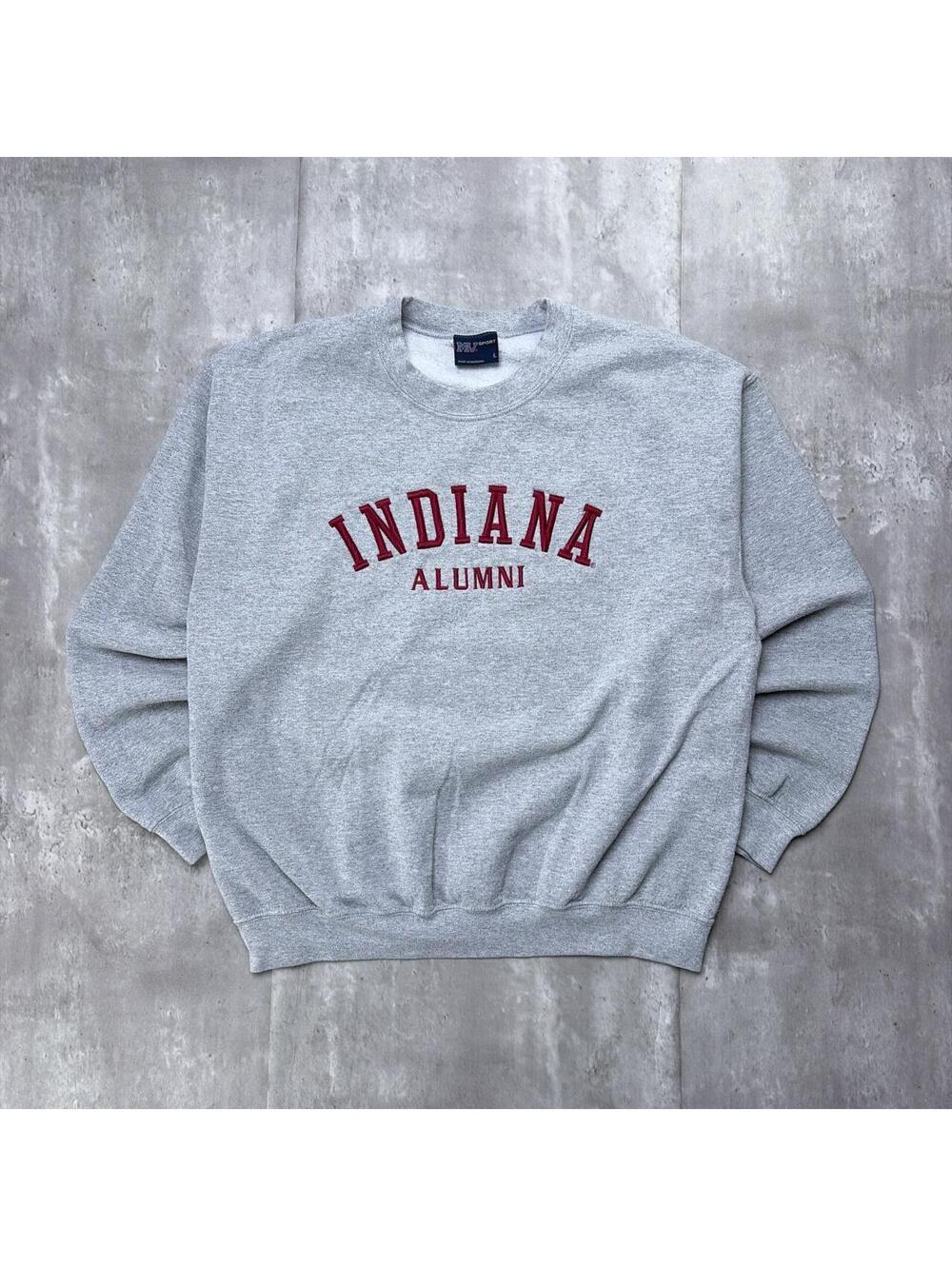 Vintage Indiana Alumni College Boxy Skater Crewneck Sweater